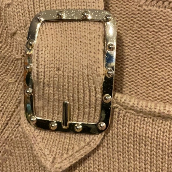 Lauren Moffat Cashmere & Wool Blend SS Sweater in Tan - Size XS - Picture 3 of 6